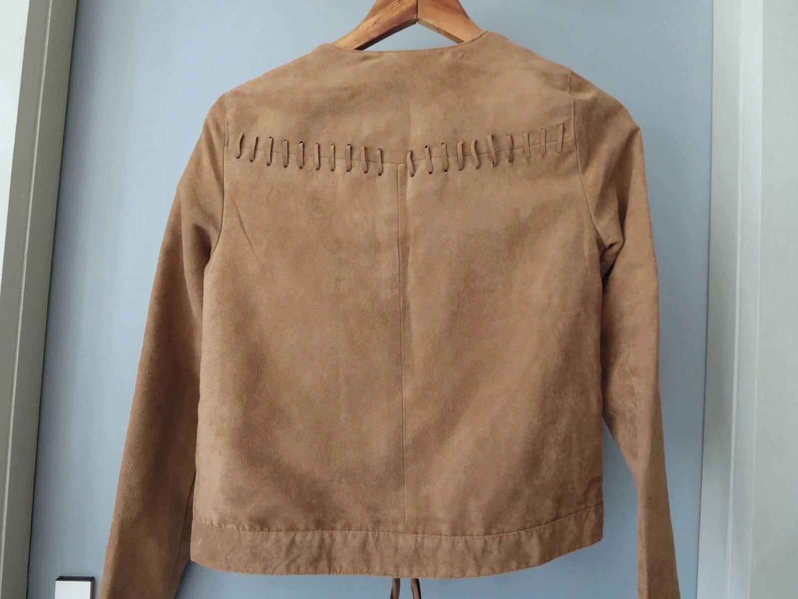 Veste suédine  esprit western / bohème – Creeks T. 34 – photo 3